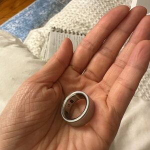 Oura Brushed Silver Ring size 7